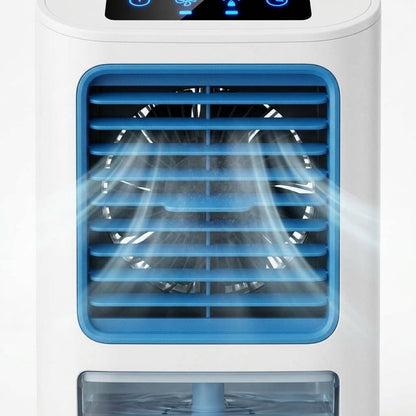 Portable Desktop Air Cooler & Humidifying Spray Fan – 24W, 2-Speed Quiet Cooling | GadgetMall