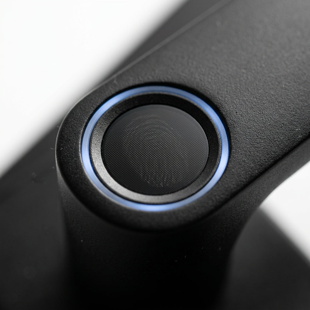 Smart Door Handle Lock – Fingerprint, Keypad, Card & App Control | GadgetMall