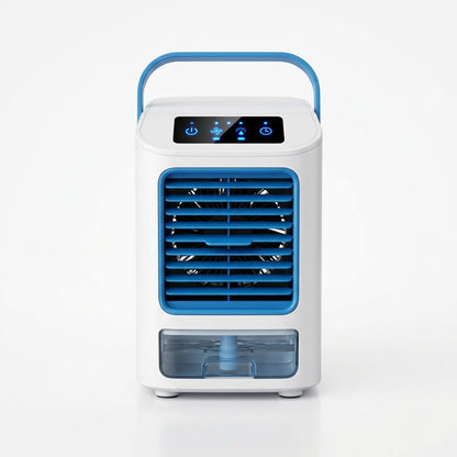 Portable Desktop Air Cooler & Humidifying Spray Fan – 24W, 2-Speed Quiet Cooling | GadgetMall