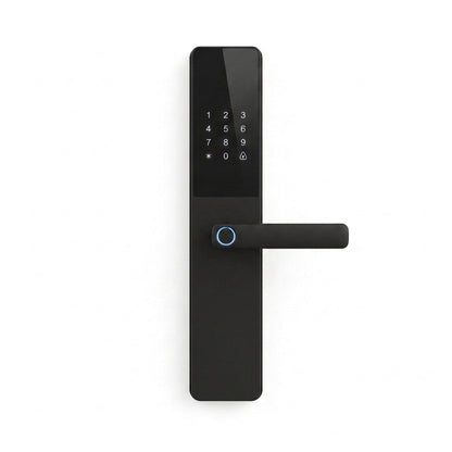 Smart Door Handle Lock – Fingerprint, Keypad, Card & App Control | GadgetMall